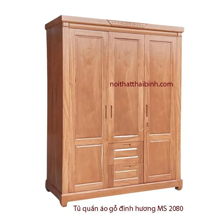 Tủ quần áo gỗ Đinh Hương MS 2080 Tủ quần áo gỗ Đinh Hương MS 2080