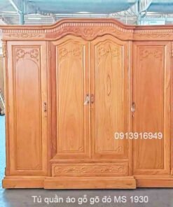 Tủ quần áo gỗ gõ đỏ MS 1930