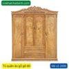 Tủ quần áo gỗ gõ đỏ MS 2686