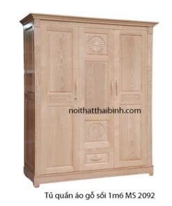 Tủ quần áo gỗ sồi 3 cánh MS 2092