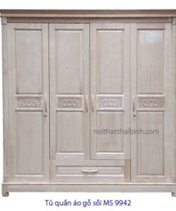 Tủ quần áo gỗ sồi đẹp MS 9942 Giá bán = 12.500.000 đ