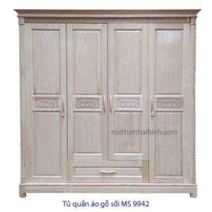 Tủ quần áo gỗ sồi đẹp MS 9942 Giá bán = 12.500.000 đ