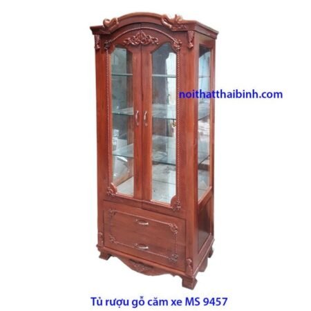 Tủ rượu gỗ căm xe MS 9457 Giá 0m8 = 11.000.000