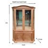 Tủ rượu gỗ sồi tự nhiên cao cấp MS 3231 - Hình ảnh 2