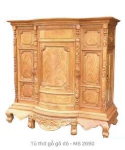 Bàn thờ gỗ gõ đỏ đẹp MS 2690 | GIAO HỎA TỐC TPHCM