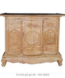 Tủ thờ gỗ gõ đỏ MS 2688 | GIAO HỎA TỐC TPHCM