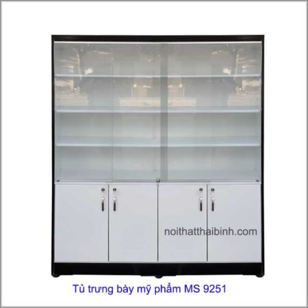Tủ trưng bày mỹ phẩm cửa kính lùa MS 9251 giá 1m0 = 4.400.000