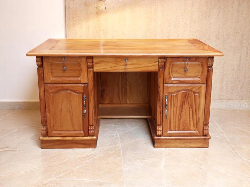 Mẫu Bàn Làm Việc Gỗ Tự Nhiên Đẹp