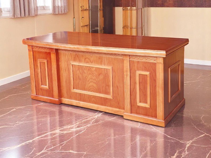 Mẫu Bàn Làm Việc Gỗ Tự Nhiên Đẹp