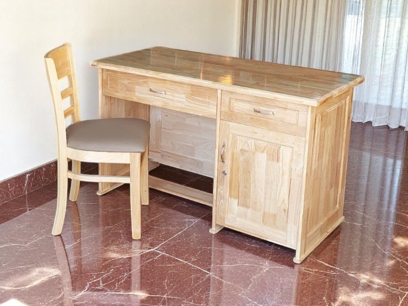 Mẫu Bàn Làm Việc Gỗ Tự Nhiên Đẹp