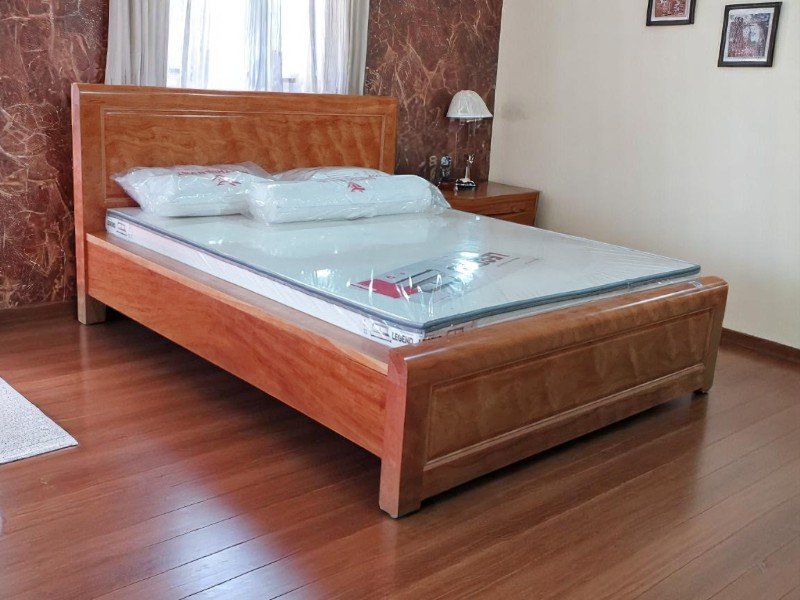 Mẫu giường gỗ đa năng tích hợp tủ