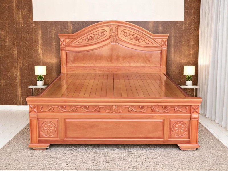 Phong cách trang trí phòng ngủ với giường gỗ
