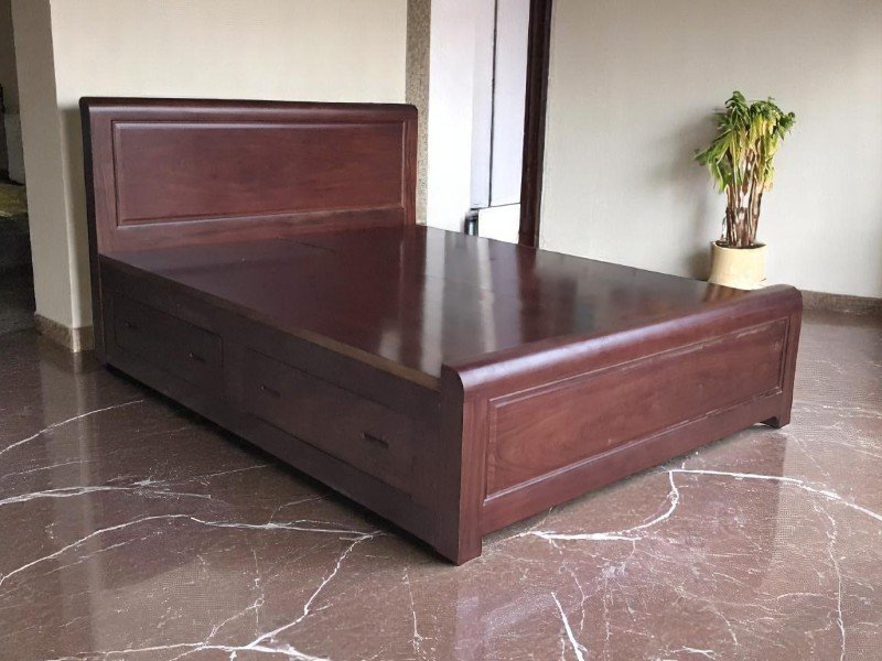 Phong cách trang trí phòng ngủ với giường gỗ
