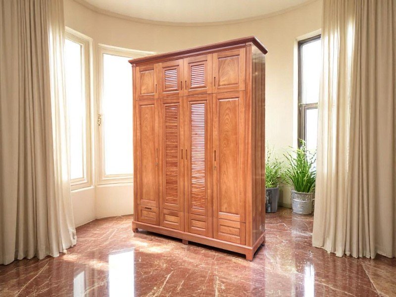 Cách làm sạch tủ quần áo gỗ