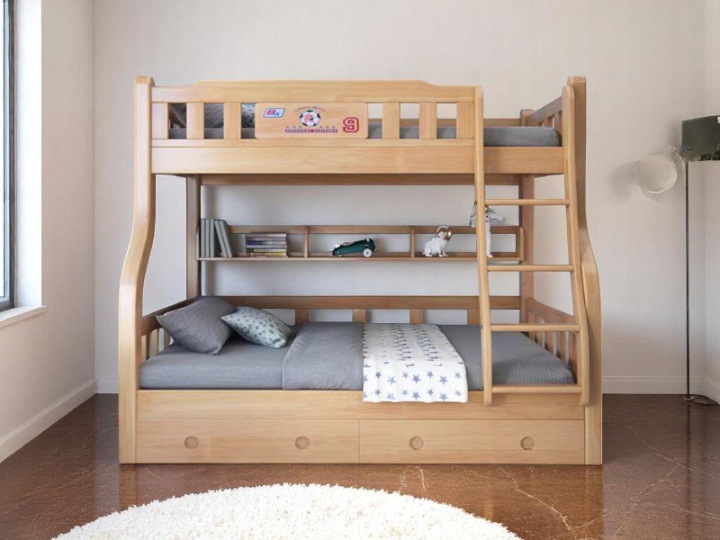 Cách sắp xếp nội thất xung quanh giường tầng