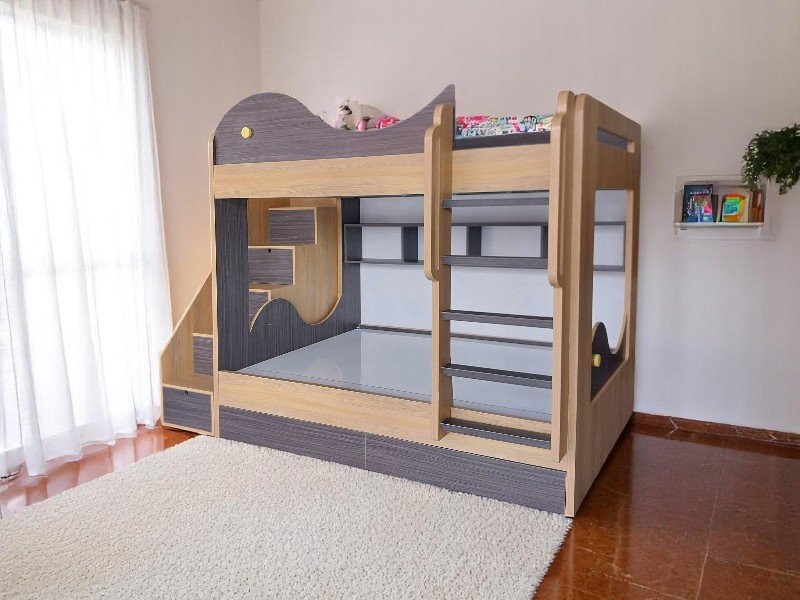 Cách sắp xếp nội thất xung quanh giường tầng