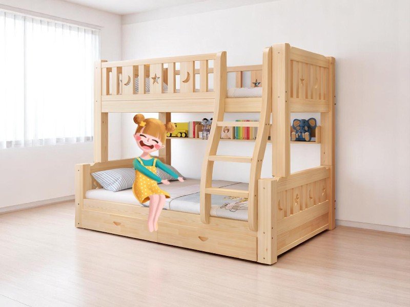 Cách sắp xếp nội thất xung quanh giường tầng