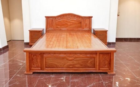 Giường gỗ công nghiệp
