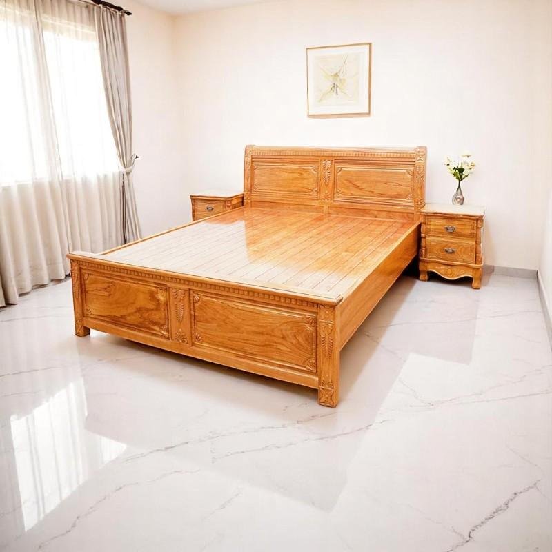 Mẫu giường gỗ cho không gian nhỏ
