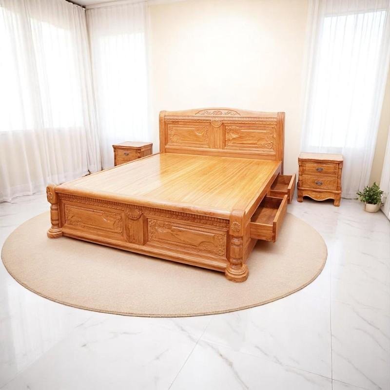 Mẫu giường gỗ cho không gian nhỏ