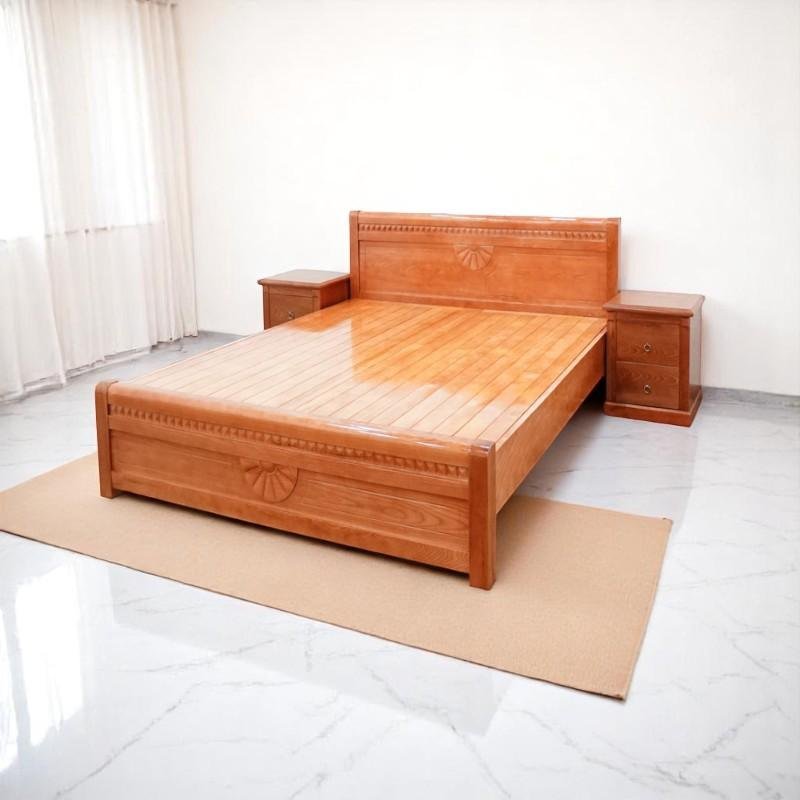 Mẫu giường gỗ giá rẻ chất lượng