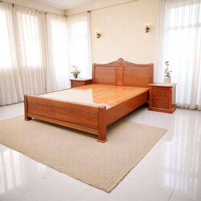 Mẫu giường gỗ giá rẻ chất lượng