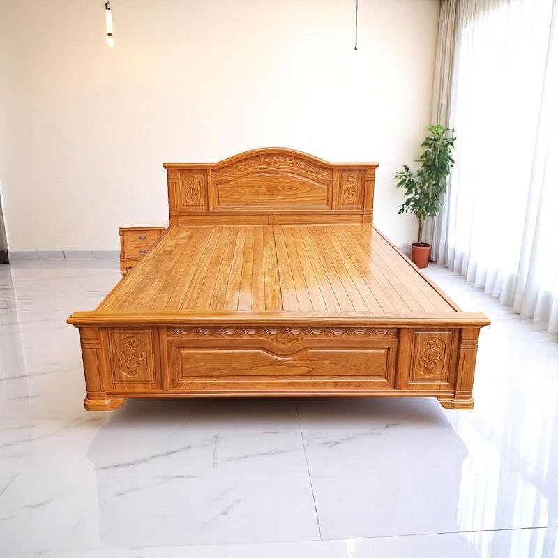 Mẫu giường gỗ phong cách hiện đại