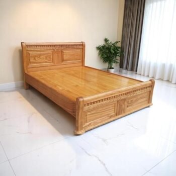 Mẫu giường gỗ phong cách hiện đại
