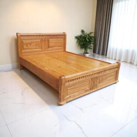 Mẫu giường gỗ phong cách hiện đại