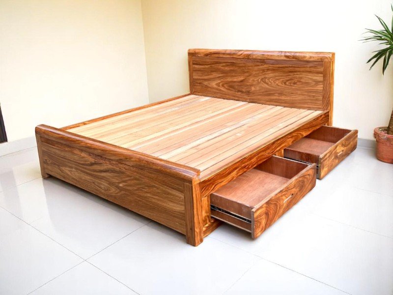 Vị trí đặt giường gỗ hút tài