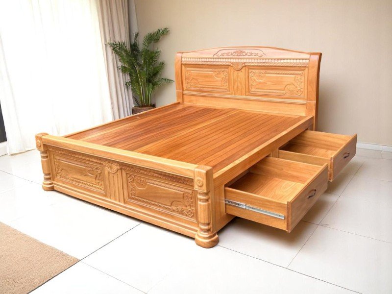 Vị trí đặt giường gỗ hút tài