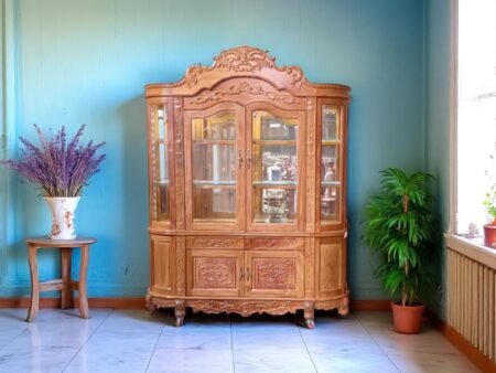 4 cách làm mới mặt tủ rượu cũ