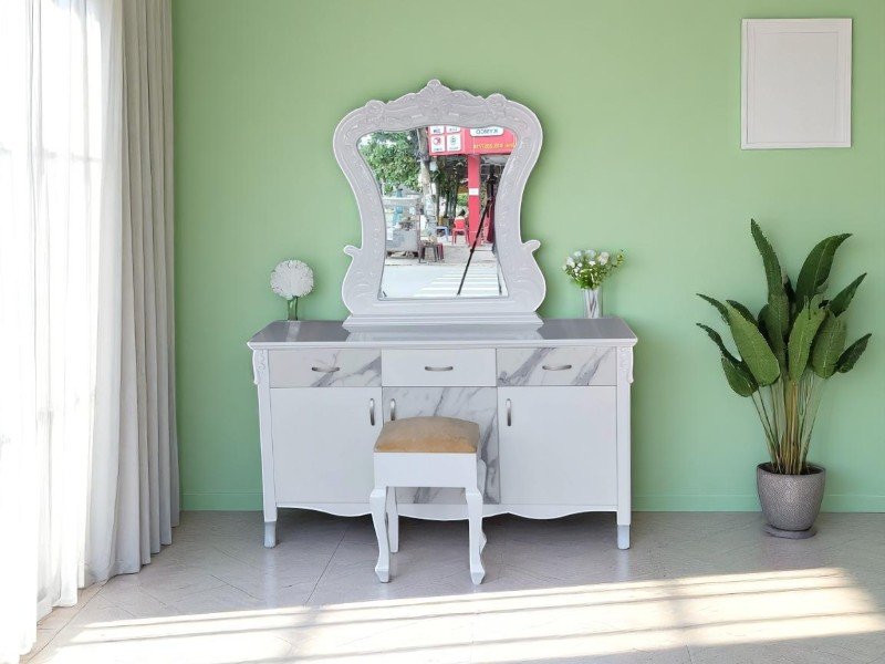 Bàn trang điểm kết hợp bàn làm việc