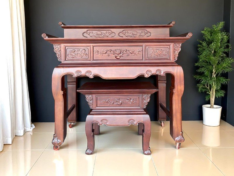 Bước vệ sinh bàn thờ đúng cách