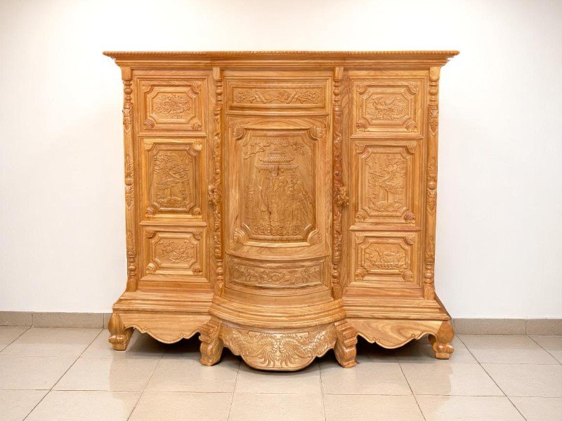 Cách làm mới tủ thờ gỗ
