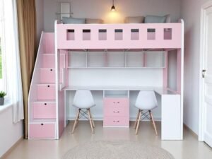 Giường tầng trẻ em bằng gỗ