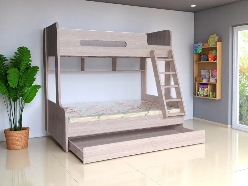 Giường tầng trẻ em bằng gỗ
