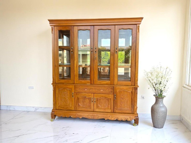 Tủ rượu gỗ sồi sang trọng
