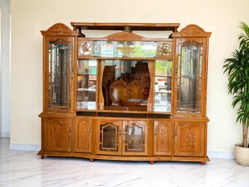 Tủ rượu phòng khách đẹp