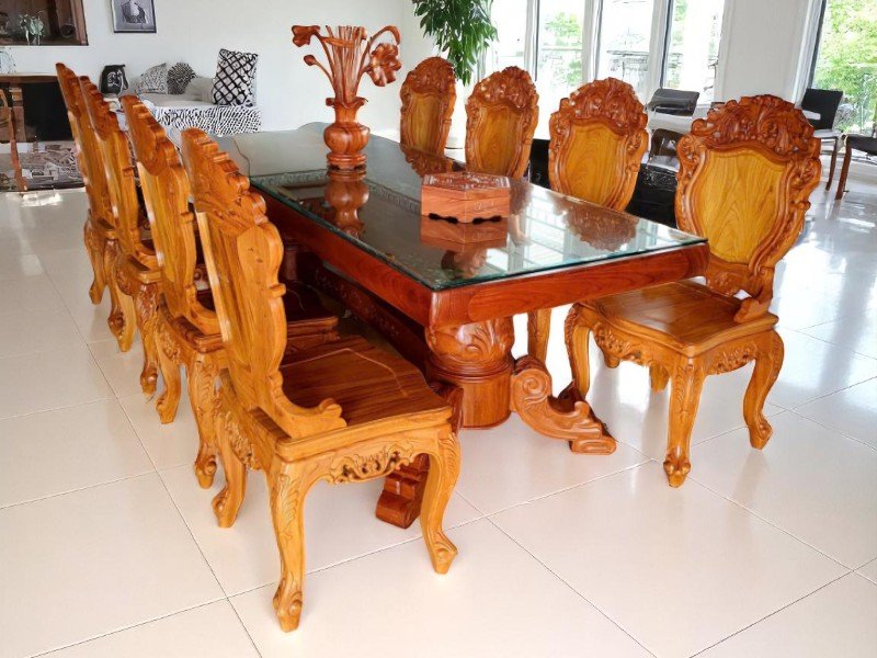 6 cách phối màu bàn ăn gỗ hài hòa sang trọng