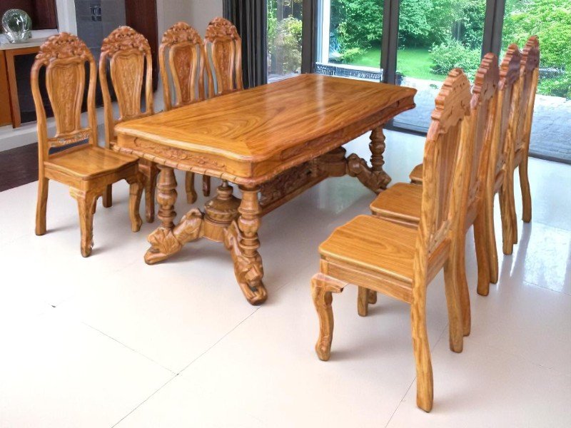 6 cách phối màu bàn ăn gỗ hài hòa sang trọng