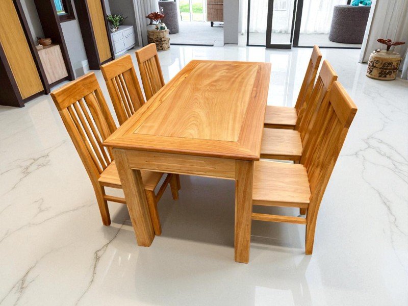 7 Mẫu bàn ăn gỗ được yêu thích