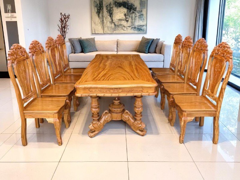7 lợi ích khi dùng bàn ăn gỗ tự nhiên