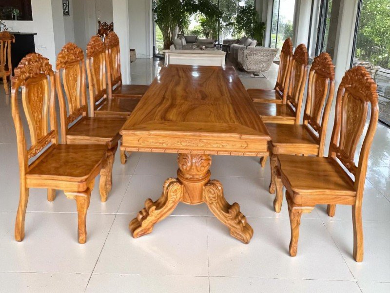 7 lợi ích khi dùng bàn ăn gỗ tự nhiên
