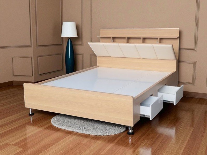 Giường gỗ 1.2 m giá rẻ
