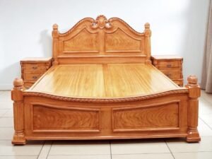Mẫu giường gỗ đơn giản đẹp