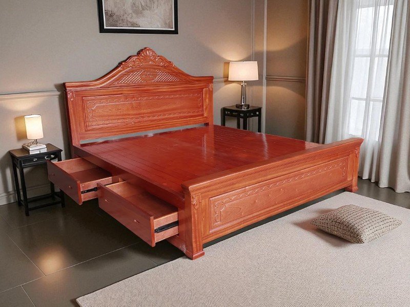 Mẫu giường ngủ gỗ đẹp