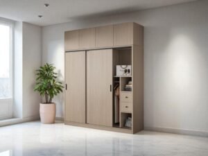 Tủ đựng quần áo trẻ em bằng gỗ