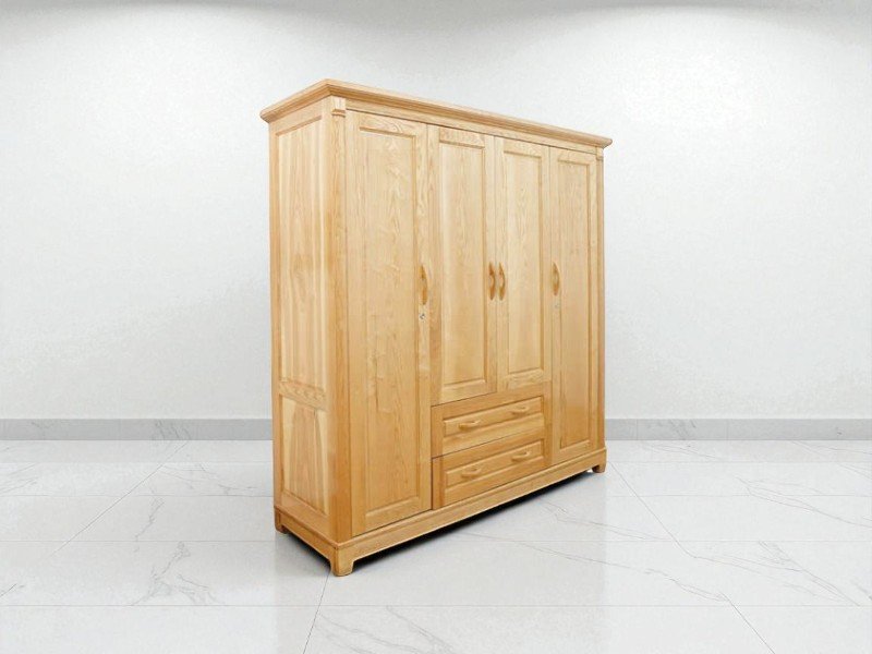 Tủ gỗ 4 buồng