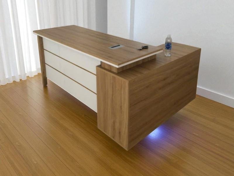 Bàn Làm Việc Giám Đốc Gỗ Công Nghiệp